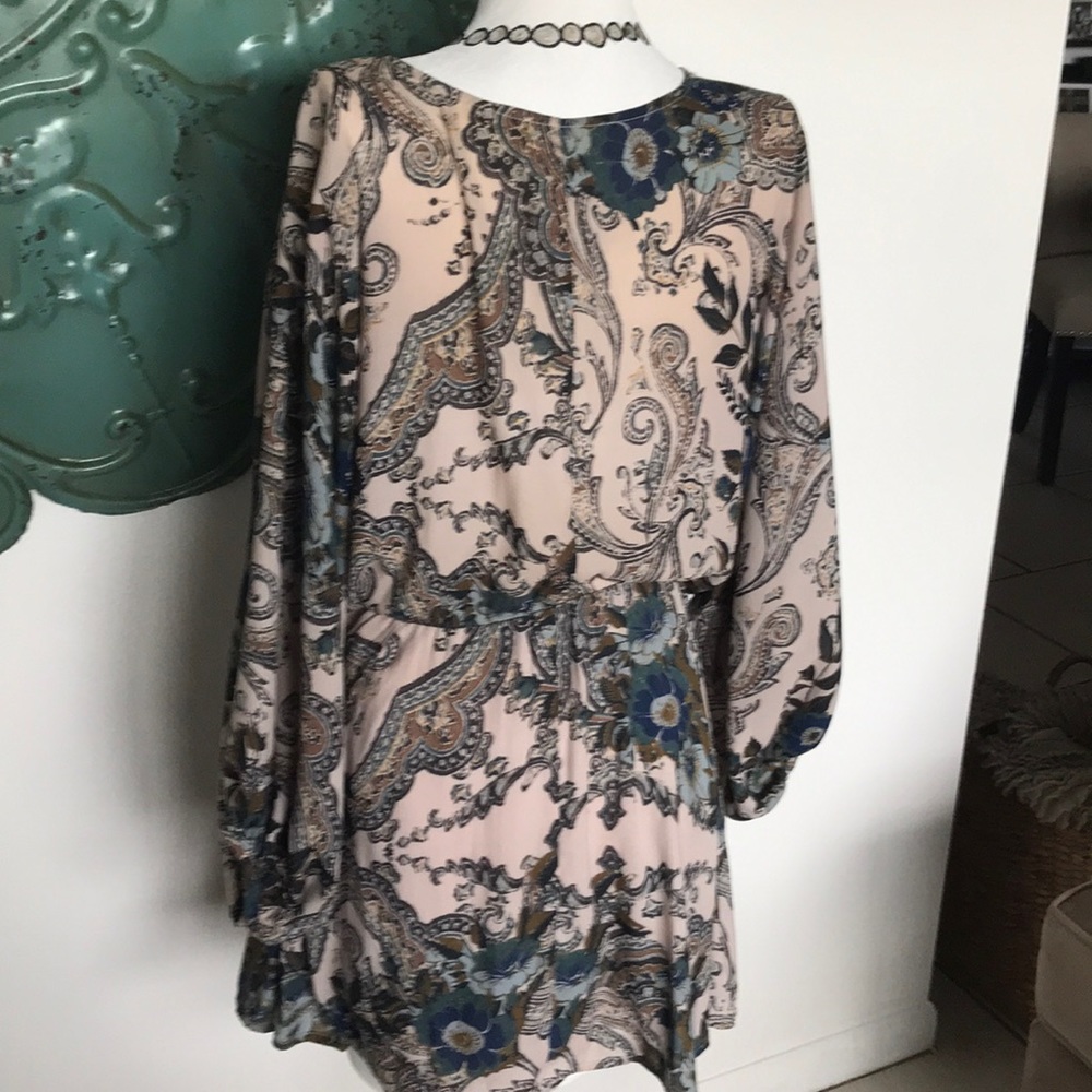 Free People lightweight floral print mini dress - Picture 4 of 6